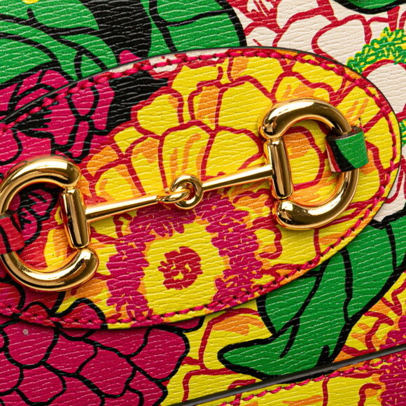 GUCCI Pink Leather Horsebit Shoulder Bag - Picture 9 of 13